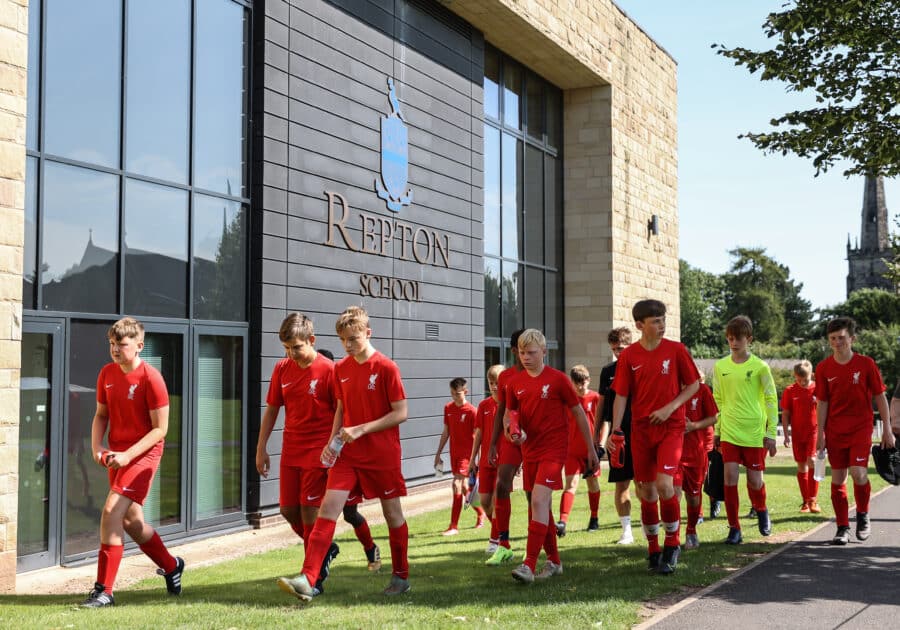 Repton-football-Liverpool Campus stage football Liverpool