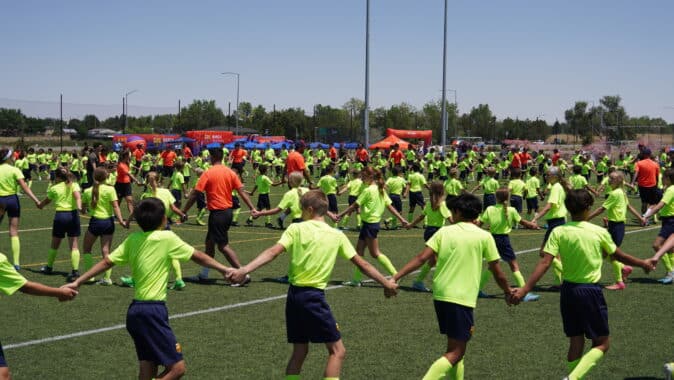 stage de football barcelone