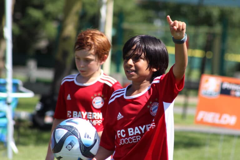 Joueur de football stage Bayern 